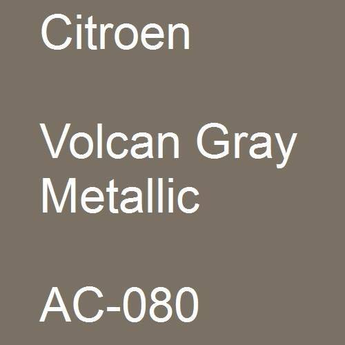 Citroen, Volcan Gray Metallic, AC-080.